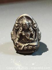 MaxSold Auction: Silver Buddha Ring Size 8.25 6.5g - Esquimalt (British Columbia, Canada) PARTNER MANAGED Estate Sale Online Auction - Lampson Street