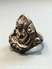 MaxSold Auction: Silver Buddha Ring Size 8.25 6.5g - Esquimalt (British Columbia, Canada) PARTNER MANAGED Estate Sale Online Auction - Lampson Street