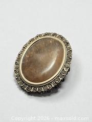 MaxSold Auction: Sterling Silver Agate Filigree Pendant / Brooch - Esquimalt (British Columbia, Canada) PARTNER MANAGED Estate Sale Online Auction - Lampson Street