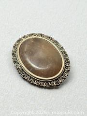 MaxSold Auction: Sterling Silver Agate Filigree Pendant / Brooch - Esquimalt (British Columbia, Canada) PARTNER MANAGED Estate Sale Online Auction - Lampson Street