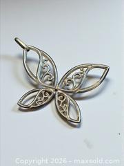 MaxSold Auction: Sterling Silver Butterfly Pendant 2.25" Width 12.71g - Esquimalt (British Columbia, Canada) PARTNER MANAGED Estate Sale Online Auction - Lampson Street