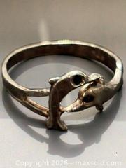 MaxSold Auction: Sterling Silver Dolphin Brooch and Ring - Esquimalt (British Columbia, Canada) PARTNER MANAGED Estate Sale Online Auction - Lampson Street