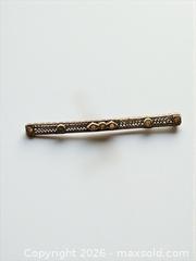 MaxSold Auction: Sterling Silver Filigree Style Brooch with Clear Gemstones 2.5" Width - Esquimalt (British Columbia, Canada) PARTNER MANAGED Estate Sale Online Auction - Lampson Street