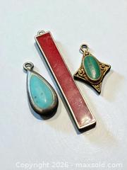 MaxSold Auction: Sterling Silver Gemstone and Enamel Pendants 7.96g - Esquimalt (British Columbia, Canada) PARTNER MANAGED Estate Sale Online Auction - Lampson Street