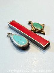 MaxSold Auction: Sterling Silver Gemstone and Enamel Pendants 7.96g - Esquimalt (British Columbia, Canada) PARTNER MANAGED Estate Sale Online Auction - Lampson Street