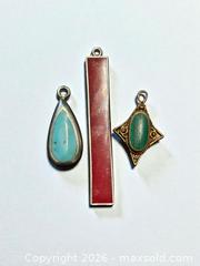 MaxSold Auction: Sterling Silver Gemstone and Enamel Pendants 7.96g - Esquimalt (British Columbia, Canada) PARTNER MANAGED Estate Sale Online Auction - Lampson Street
