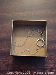 MaxSold Auction: Marked Thai and K Logo Sterling Silver 925 Clear Stone Circular Pendant Necklace - Toronto (Ontario, Canada) PARTNER MANAGED Reseller Online Auction - Mcadam Avenue