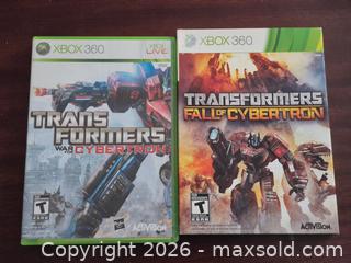 MaxSold Auction: Transformers War For Cybertron and Fall of Cybertron Both Xbox ONe Working - Toronto (Ontario, Canada) PARTNER MANAGED Reseller Online Auction - Mcadam Avenue