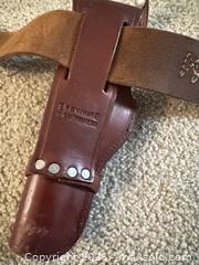 MaxSold Auction: Browning Brown Leather Hip/Western Holster   - Raleigh (North Carolina, USA) PARTNER MANAGED Downsizing Online Auction -  Tipping Circle