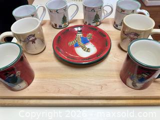 MaxSold Auction: Christmas Ceramic Stoneware Mug Set - Raleigh (North Carolina, USA) PARTNER MANAGED Downsizing Online Auction -  Tipping Circle