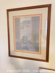 MaxSold Auction: Framed Portrait Chair Interior Print in Wood-Look Frame - Raleigh (North Carolina, USA) PARTNER MANAGED Downsizing Online Auction -  Tipping Circle