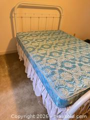 MaxSold Auction: Full Vintage Metal Bed Frame White Headboard & Footboard - Raleigh (North Carolina, USA) PARTNER MANAGED Downsizing Online Auction -  Tipping Circle