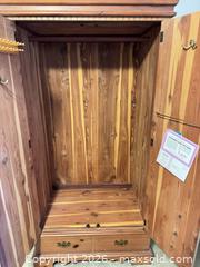 MaxSold Auction: Lane Solid Wood Cedar-Lined Armoire / Wardrobe - Raleigh (North Carolina, USA) PARTNER MANAGED Downsizing Online Auction -  Tipping Circle