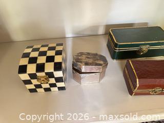 MaxSold Auction: Lot of 6 Decorative Trinket and Jewelry Boxes - Raleigh (North Carolina, USA) PARTNER MANAGED Downsizing Online Auction -  Tipping Circle