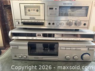 MaxSold Auction: Lot of Vintage Sanyo Stereo Components and DVD Movies - Raleigh (North Carolina, USA) SELLER MANAGED Downsizing Online Auction -  Tipping Circle