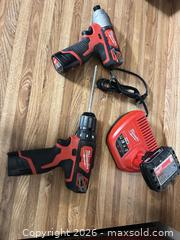MaxSold Auction: Milwaukee M12 Cordless Impact Driver & Drill/Driver with Batteries - Raleigh (North Carolina, USA) PARTNER MANAGED Downsizing Online Auction -  Tipping Circle
