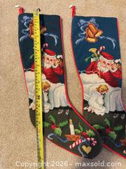 MaxSold Auction: Pair of Needlepoint Christmas Stockings, 20–22 in - Raleigh (North Carolina, USA) PARTNER MANAGED Downsizing Online Auction -  Tipping Circle