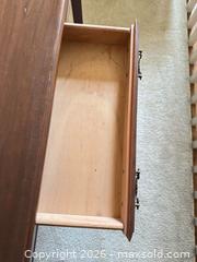 MaxSold Auction: Solid Wood Mahogany Console Table with Single Drawer - Raleigh (North Carolina, USA) SELLER MANAGED Downsizing Online Auction -  Tipping Circle