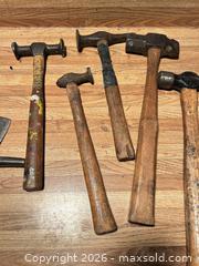MaxSold Auction: Vintage Wood-Handled Steel Tools: Hammer, Axe, Pipe Wrench (10) - Raleigh (North Carolina, USA) PARTNER MANAGED Downsizing Online Auction -  Tipping Circle