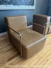 MaxSold Auction: MCM Postmodern Italian Leather and tubular chrome lounge chair - A - Toronto (Ontario, Canada) SELLER MANAGED Reseller Online Auction - Kempsell Crescent