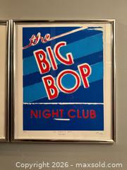 MaxSold Auction: Signed Framed Silkscreen Print - Big Bop - Toronto (Ontario, Canada) SELLER MANAGED Reseller Online Auction - Kempsell Crescent