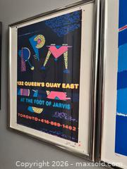 MaxSold Auction: Signed Framed Silkscreen Print - RPM by Jet - Toronto (Ontario, Canada) SELLER MANAGED Reseller Online Auction - Kempsell Crescent