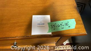 MaxSold Auction: 8 Drawer Wooden Dresser  - Grimsby (Ontario, Canada) PARTNER MANAGED Downsizing Online Auction - Dorchester Drive              