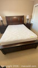 MaxSold Auction: Ashley Porter Sleigh Queen bed only(mattress not included) - Grimsby (Ontario, Canada) PARTNER MANAGED Downsizing Online Auction - Dorchester Drive              