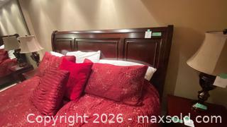 MaxSold Auction: Ashley Porter Sleigh Storage Bed, Mattress and Bedding - Grimsby (Ontario, Canada) PARTNER MANAGED Downsizing Online Auction - Dorchester Drive              