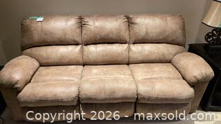 MaxSold Auction: Ashley Power Reclining Sofa 3 Seat  - Grimsby (Ontario, Canada) PARTNER MANAGED Downsizing Online Auction - Dorchester Drive              