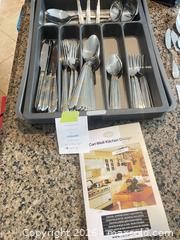 MaxSold Auction: Carl Weil 18/10 Cutlery Set 70 pcs  - Grimsby (Ontario, Canada) PARTNER MANAGED Downsizing Online Auction - Dorchester Drive              
