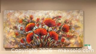 MaxSold Auction: Textured Floral Canvas Art  - Grimsby (Ontario, Canada) PARTNER MANAGED Downsizing Online Auction - Dorchester Drive              