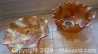 MaxSold Auction: 2 Fenton Marigold Carnival Glass Bowls - Oak Bay (British Columbia, Canada) SELLER MANAGED Estate Sale Online Auction - Esplanade