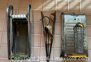 MaxSold Auction: Antique French Fry Cutter and Graters - Oak Bay (British Columbia, Canada) SELLER MANAGED Estate Sale Online Auction - Esplanade