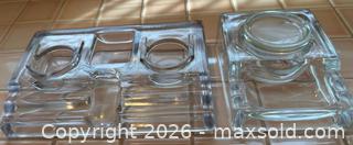 MaxSold Auction: Lot of 3 Glass Inkwells & other Glass - Oak Bay (British Columbia, Canada) SELLER MANAGED Estate Sale Online Auction - Esplanade