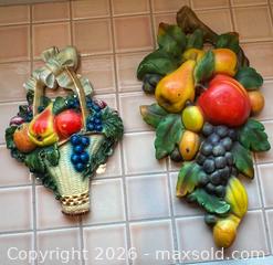 MaxSold Auction: MCM Vintage Chalkware Fruit Wall Hangings - Oak Bay (British Columbia, Canada) SELLER MANAGED Estate Sale Online Auction - Esplanade