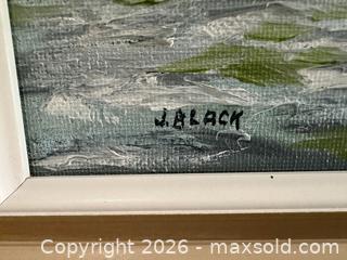 MaxSold Auction: Oil Painting by J Black - Oak Bay (British Columbia, Canada) SELLER MANAGED Estate Sale Online Auction - Esplanade