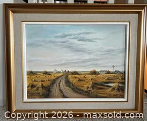 MaxSold Auction: Oil Painting by Nettie Harder 1982 - Oak Bay (British Columbia, Canada) SELLER MANAGED Estate Sale Online Auction - Esplanade