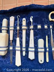 MaxSold Auction: Vintage French Manicure/Grooming Set made of 'French Ivory' (Celluloid) - Oak Bay (British Columbia, Canada) SELLER MANAGED Estate Sale Online Auction - Esplanade