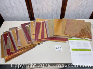 MaxSold Auction: 12x12 Cricut Party Foil Sheets - Holographic & Metallic - Warwick (Rhode Island, USA) SELLER MANAGED Reseller Online Auction - Warwick Avenue