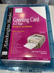 MaxSold Auction: 8.5x11 Cardstock Assortment — American Crafts, Colorbok, Astrobrights - Warwick (Rhode Island, USA) SELLER MANAGED Reseller Online Auction - Warwick Avenue