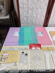 MaxSold Auction: Art supply lot with stretched canvases, brushes, pencils, chalk - Warwick (Rhode Island, USA) SELLER MANAGED Reseller Online Auction - Warwick Avenue