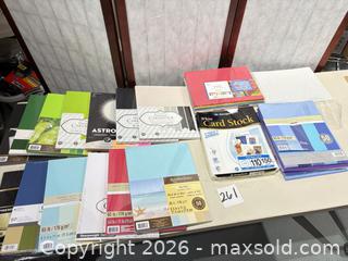 MaxSold Auction: Assorted 8.5 x 11 Cardstock & Scrapbook Paper, Multi-Color - Warwick (Rhode Island, USA) SELLER MANAGED Reseller Online Auction - Warwick Avenue
