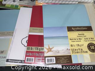 MaxSold Auction: Assorted 8.5 x 11 Cardstock & Scrapbook Paper, Multi-Color - Warwick (Rhode Island, USA) SELLER MANAGED Reseller Online Auction - Warwick Avenue