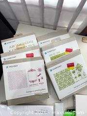 MaxSold Auction: Assorted Craft Supplies: Cardstock, Letterpress Plates, Ribbons, Tape - Warwick (Rhode Island, USA) SELLER MANAGED Reseller Online Auction - Warwick Avenue