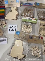 MaxSold Auction: Assorted Wooden Craft Shapes & Mini Pallets - Mixed Supplies - Warwick (Rhode Island, USA) SELLER MANAGED Reseller Online Auction - Warwick Avenue