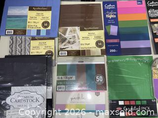 MaxSold Auction: Cardstock & Paper Pads - Recollections, Crafter's Companion, Park Lane - Warwick (Rhode Island, USA) SELLER MANAGED Reseller Online Auction - Warwick Avenue