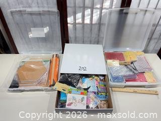 MaxSold Auction: Craft Supplies Lot: Cork Pads, Cork Sheet, Rhinestones & Embellishments - Warwick (Rhode Island, USA) SELLER MANAGED Reseller Online Auction - Warwick Avenue