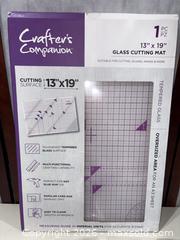 MaxSold Auction: Crafter's Companion Glass Cutting Mat 13x19 + Acetate Sheets 8.5x11 - Warwick (Rhode Island, USA) SELLER MANAGED Reseller Online Auction - Warwick Avenue