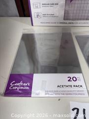 MaxSold Auction: Crafter's Companion Glass Cutting Mat 13x19 + Acetate Sheets 8.5x11 - Warwick (Rhode Island, USA) SELLER MANAGED Reseller Online Auction - Warwick Avenue